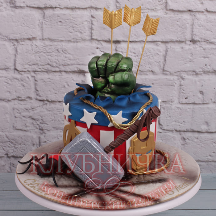 Торт на заказ "Мстители-3"